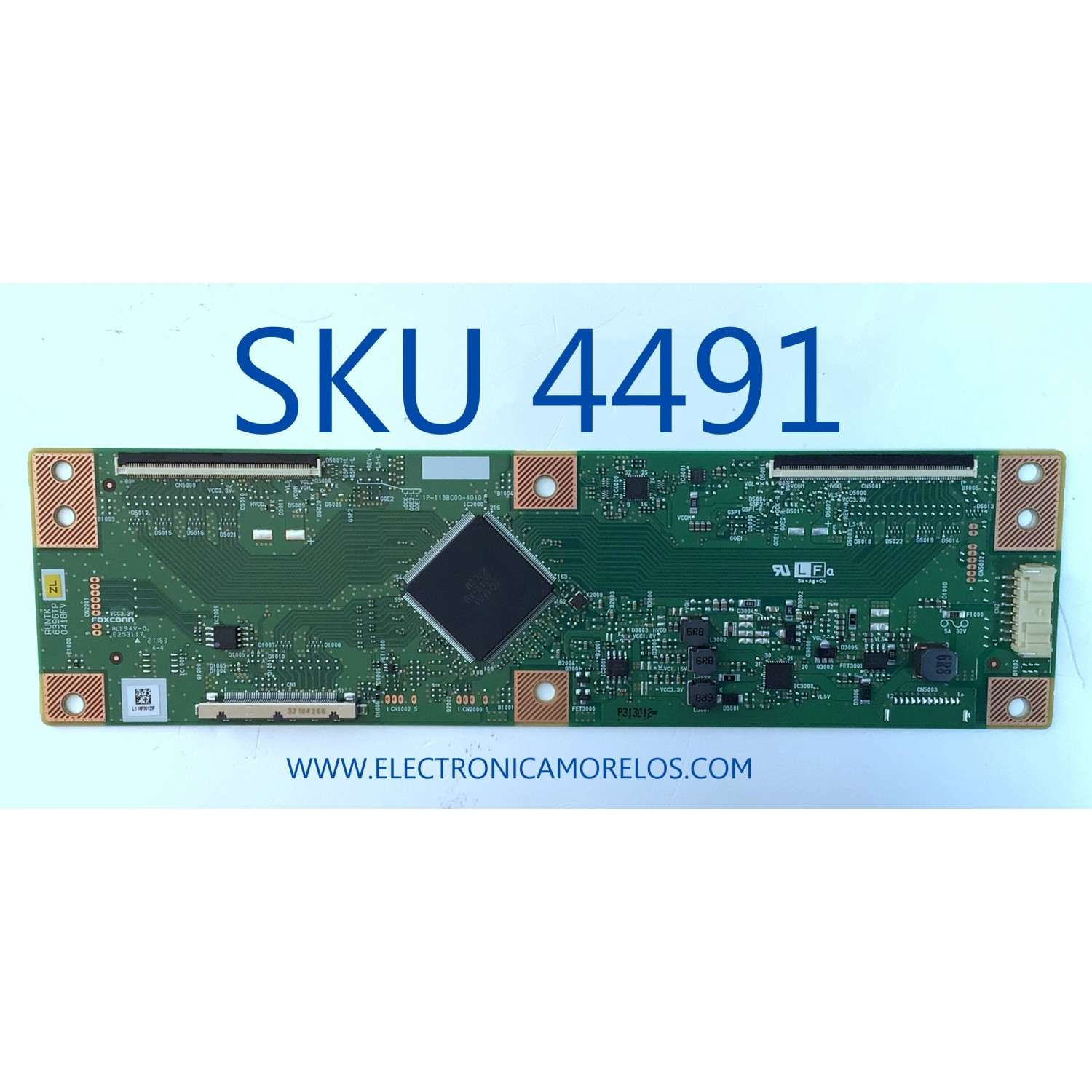 T-CON PARA TV LG / NUMERO DE PARTE RUNTK6396TPZL / 1P-118BC00-4010 / RUNTK0418FV / MODELOS 70UN6955ZUC / 70UN6955ZUC.BUSMLKR / 70UN6950ZUA / 70UN6950ZUA.BUSMLJR / 70UP7070PUE / 70UP7070PUE.BUSNLKR / 70UP7070PUE.BUSMLKR / 70UN7370PUC / 70UN7370PUC.BUSMLKR